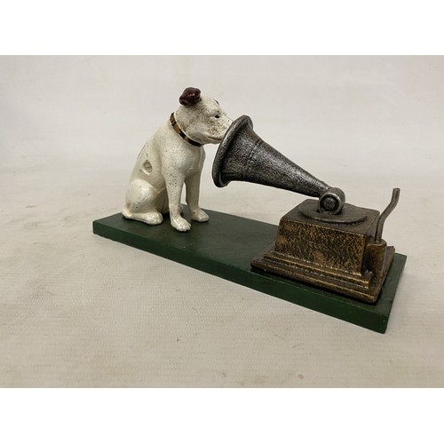 12 - A CAST HMV NIPPER MONEY BOX