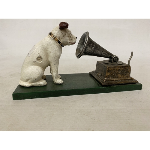 12 - A CAST HMV NIPPER MONEY BOX