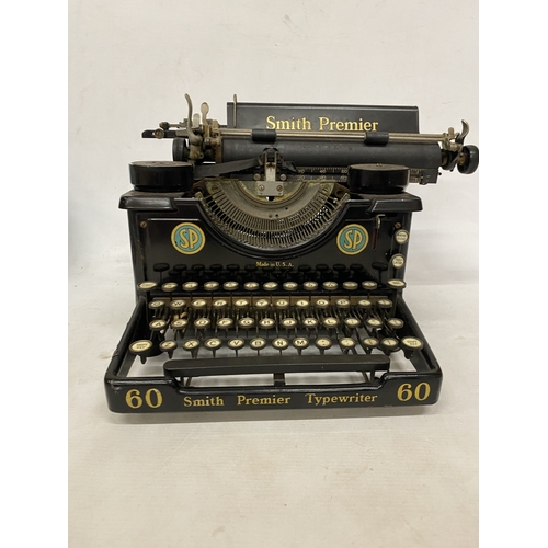 22 - A 1920'S SMITH PREMIER NO. 60 TYPEWRITER