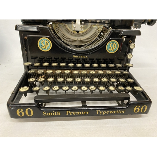 22 - A 1920'S SMITH PREMIER NO. 60 TYPEWRITER