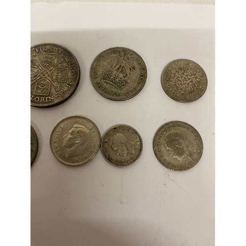 39 - A QUANTITY OF HALF SILVER COINS