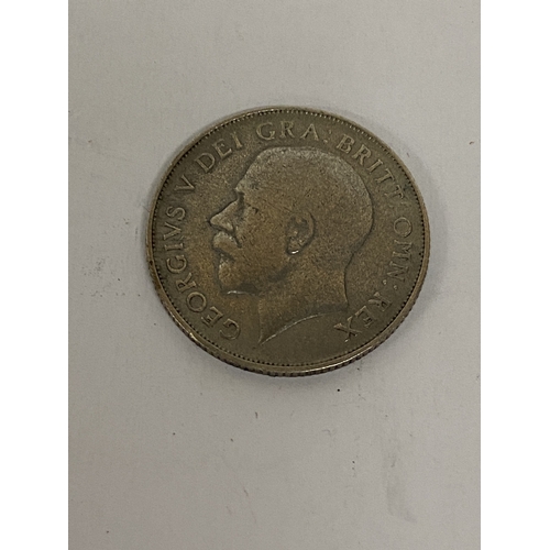 42 - A GEORGE V HALF SILVER SHILLING
