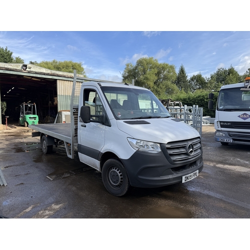 101 - A 2019 MERCEDES FLATBED PICKUP, REGISTRATION NUMBER DK19FPU, APPROX 156000 MILES, MOT UNTIL END OF F... 