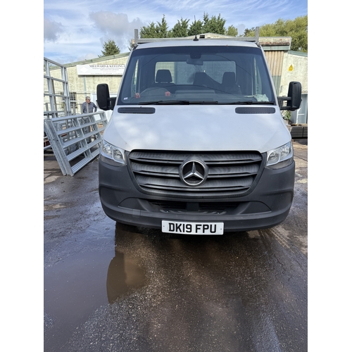 101 - A 2019 MERCEDES FLATBED PICKUP, REGISTRATION NUMBER DK19FPU, APPROX 156000 MILES, MOT UNTIL END OF F... 