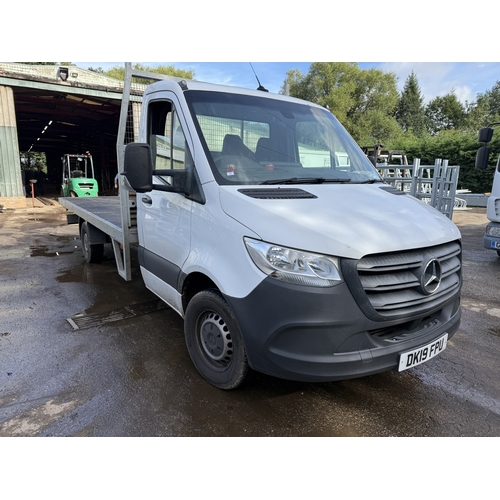 101 - A 2019 MERCEDES FLATBED PICKUP, REGISTRATION NUMBER DK19FPU, APPROX 156000 MILES, MOT UNTIL END OF F... 