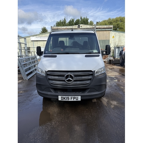 101 - A 2019 MERCEDES FLATBED PICKUP, REGISTRATION NUMBER DK19FPU, APPROX 156000 MILES, MOT UNTIL END OF F... 