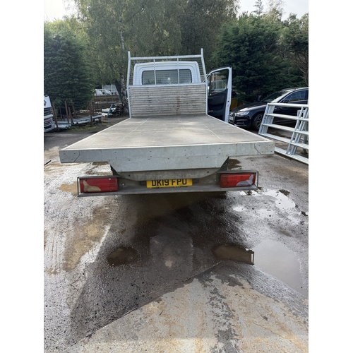 101 - A 2019 MERCEDES FLATBED PICKUP, REGISTRATION NUMBER DK19FPU, APPROX 156000 MILES, MOT UNTIL END OF F... 