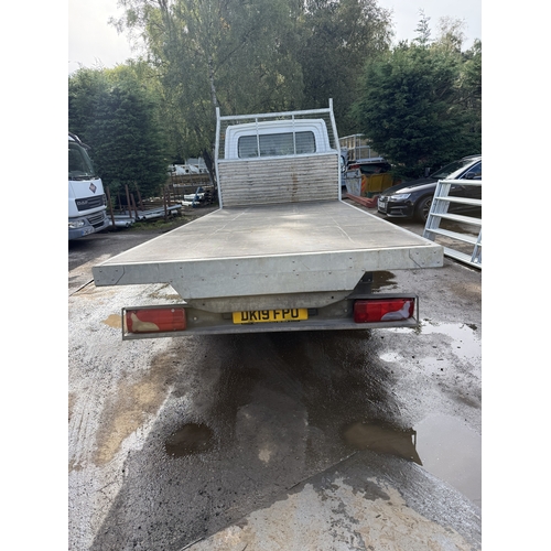 101 - A 2019 MERCEDES FLATBED PICKUP, REGISTRATION NUMBER DK19FPU, APPROX 156000 MILES, MOT UNTIL END OF F... 