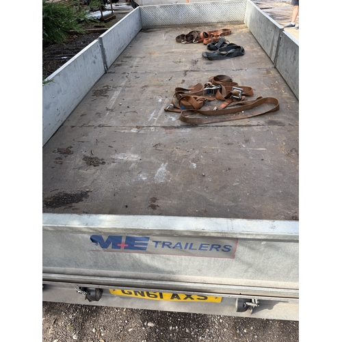 103 - A 2007 MEREDITH AND EYRE LTD 16FT TWIN AXLE PLANT TRAILER