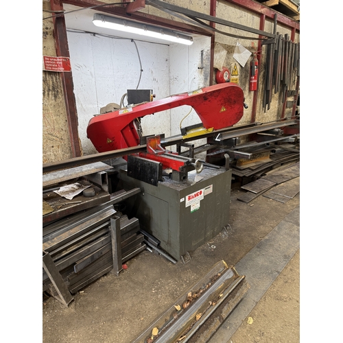 106 - A 2019 BIANCO MOD 420 MAN 1.87KW POWER HACKSAW (3 PHASE) IN GOOD WORKING ORDER WHILST ALL DESCRIPTIO... 