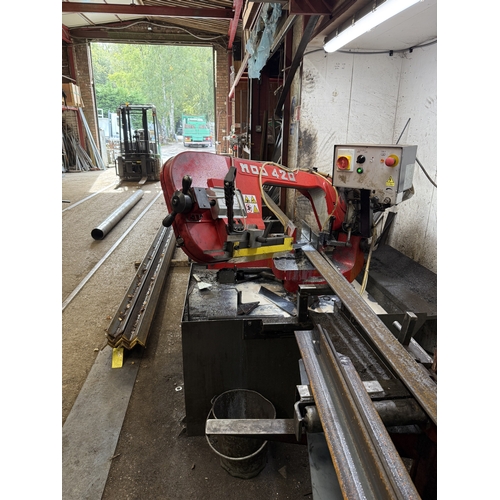 106 - A 2019 BIANCO MOD 420 MAN 1.87KW POWER HACKSAW (3 PHASE) IN GOOD WORKING ORDER WHILST ALL DESCRIPTIO... 