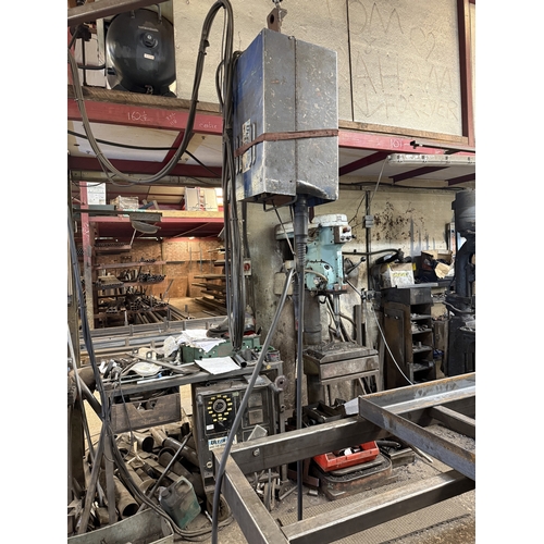 109 - AN ULTRA 480 MIG WELDER ON TROLLEY BASE WITH SEPARATE WIRE FEED, GOOD WORKING ORDER WHILST ALL DESCR... 
