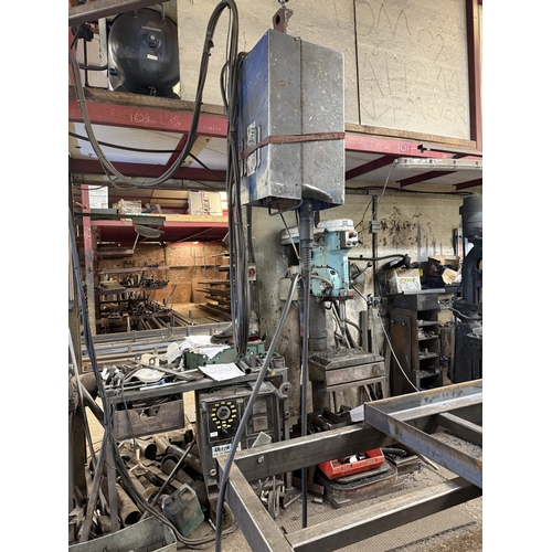 109 - AN ULTRA 480 MIG WELDER ON TROLLEY BASE WITH SEPARATE WIRE FEED, GOOD WORKING ORDER WHILST ALL DESCR... 