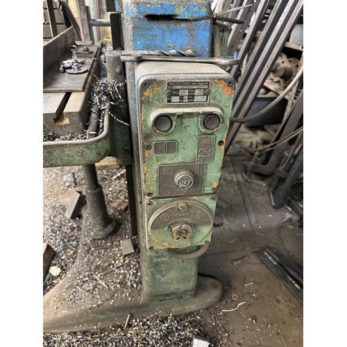 112 - A HERBERT 3 PHASE MULTI-SPINDLE GANG UPRIGHT PILLAR DRILL, GOOD WORKING ORDER WHILST ALL DESCRIPTION... 