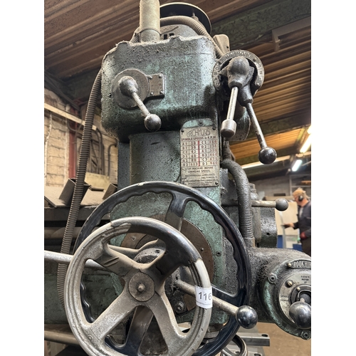 116 - A LARGE HEAVY DUTY RICHMOND 3 PHASE METAL WORKING PILLAR DRILL, GOOD WORKING ORDER WHILST ALL DESCRI... 
