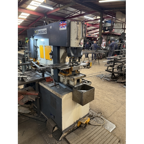 120 - A HACO KINGSLAND 3 PHASE, MULTI 80 METAL WORKING MACHINE, WITH PUNCHING, SHEARING, ANGLE CUTTING, SE... 