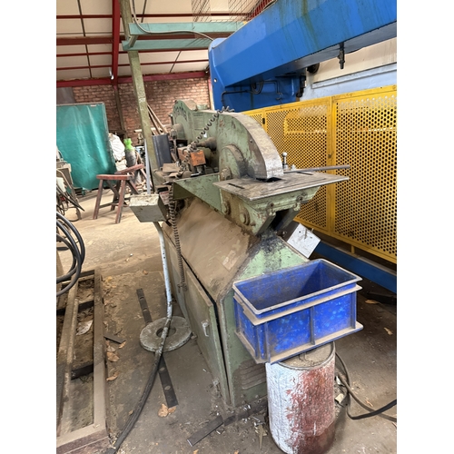 125 - A THREE PHASE PIRANHA P50 IRONWORKER, ONLY WORKS AT ONE END FOR THE NOTCHING FUNCTION