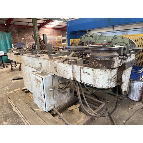 126 - A THREE PHASE HEAVY DUTY METAL TUBE BENDER GOOD WORKING ORDER WHILST ALL DESCRIPTIONS ARE GIVEN IN G... 