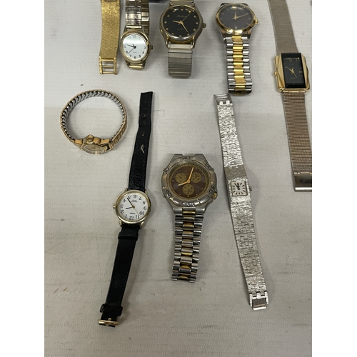 307 - THIRTEEN VARIOUS LADIES AND GENTS WRISTWATCHES. FROM A DECEASED'S ESTATE, TO BE SOLD TO THE HIGHEST ... 