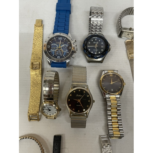 307 - THIRTEEN VARIOUS LADIES AND GENTS WRISTWATCHES. FROM A DECEASED'S ESTATE, TO BE SOLD TO THE HIGHEST ... 