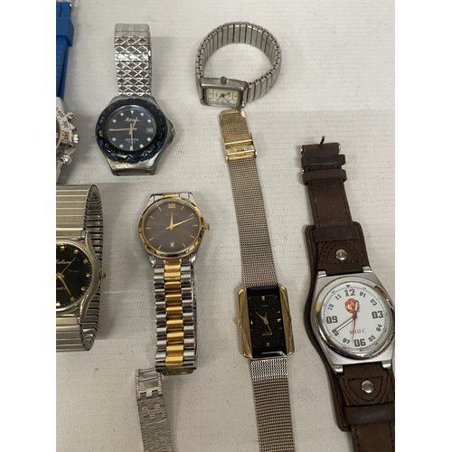 307 - THIRTEEN VARIOUS LADIES AND GENTS WRISTWATCHES. FROM A DECEASED'S ESTATE, TO BE SOLD TO THE HIGHEST ... 