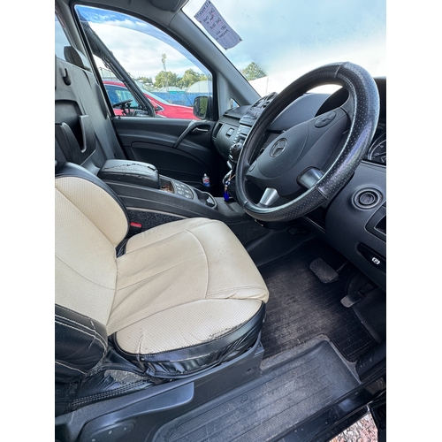 182 - A BLACK MERCEDES VITO 113 BLUE TAXI DIESEL AUTOMATIC LB12GZD FIRST REG 28/06/12 MOT 02/09/27 APPROX ... 
