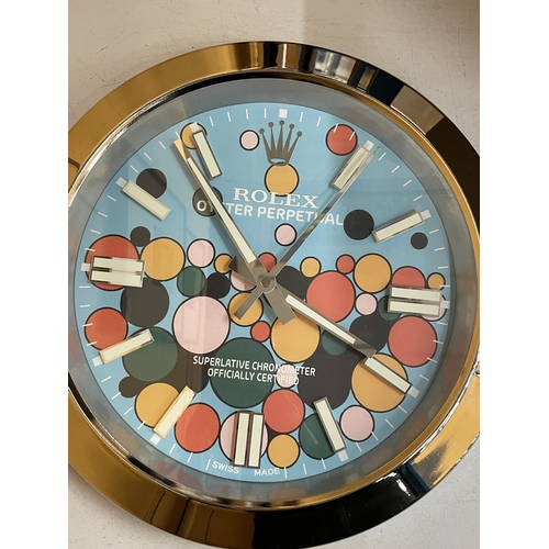 51 - A DEALER'S WALL CLOCK
