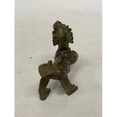 52 - AN ORIENTAL BRONZE DRAGON FIGURE
