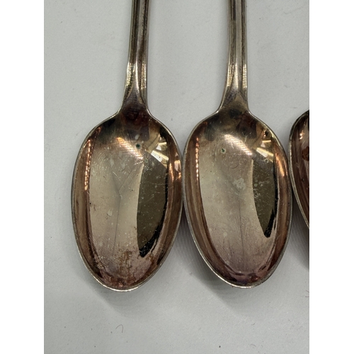 88 - FOUR MARKED 800 SILVER TEASPOONS GROSS WEIGHT 46.1 GRAMS