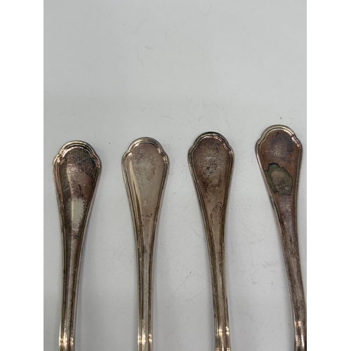 88 - FOUR MARKED 800 SILVER TEASPOONS GROSS WEIGHT 46.1 GRAMS