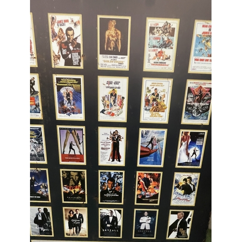 92 - A LARGE METAL JAMES BOND SIGN - 50 X 70 CM