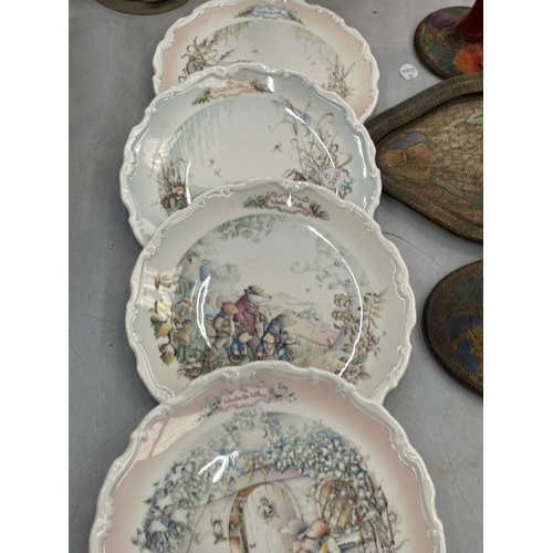 103 - FOUR ROYAL ALBERT 'WIND IN THE WILLOWS' COLLECTOR'S PLATES