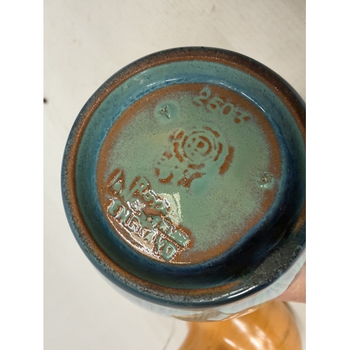 129A - A PILKINGTONS 1914 -1923 ROYAL LANCASTRIAN BLUE VASE 11.5CM