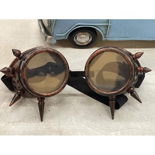 133 - A PAIR OF STEAM PUNK GOGGLES