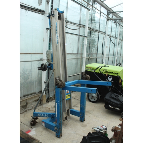 91 - A GENIE SLA 10 LIFT IN GOOD WORKING ORDER  + VAT