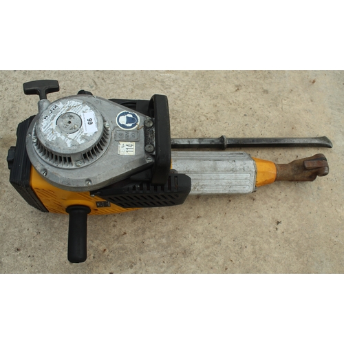 113 - A PETROL WACKER/BREAKER WITH CHISEL  NO VAT