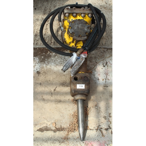 111 - AN ATCO COPCO SB102 MINI DIGGER BREAKER TO SUIT 1.5 TON MACHINE NO VAT