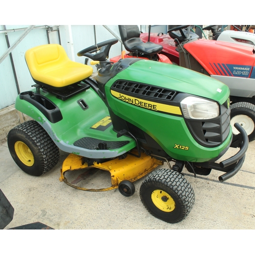 103 - A JOHN DEERE X125 MOWER NOT IN WORKING ORDER  NO VAT