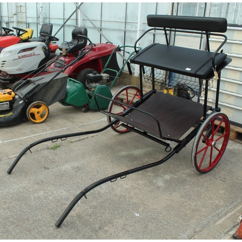 108 - A PONY/DONKEY TRAP, UNUSED AND IN GOOD ORDER  NO VAT