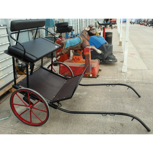 108 - A PONY/DONKEY TRAP, UNUSED AND IN GOOD ORDER  NO VAT