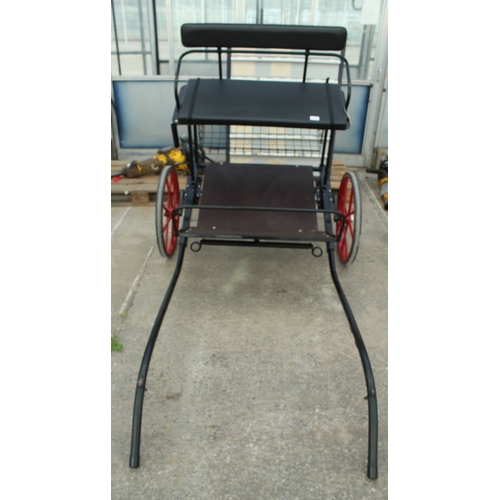 108 - A PONY/DONKEY TRAP, UNUSED AND IN GOOD ORDER  NO VAT