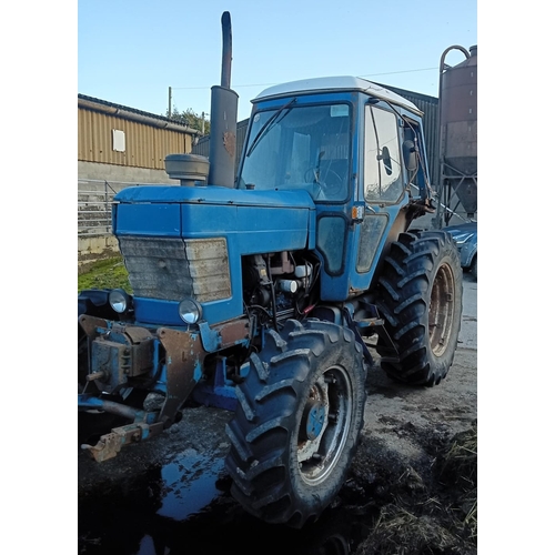 201 - 1983 FORD 7710 TRACTOR WITH LOG BOOK 4 WHEEL DRIVE Q CAB IT WAS RUNNING 4 WEEKS AGO BUT NOW HAS ENGI... 