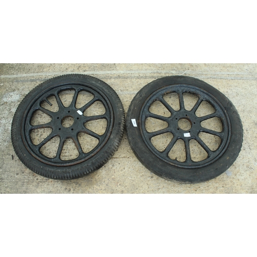 361 - A PAIR OF WHEELS & TYRES NO VAT