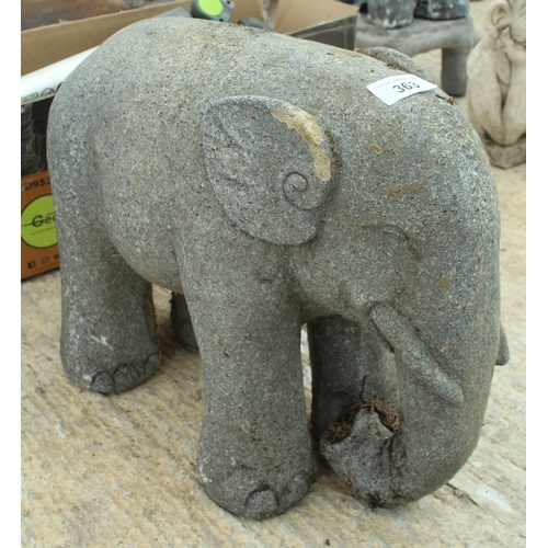 363 - A RESIN ELEPHANT  NO VAT