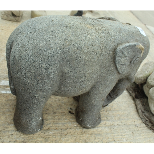 363 - A RESIN ELEPHANT  NO VAT