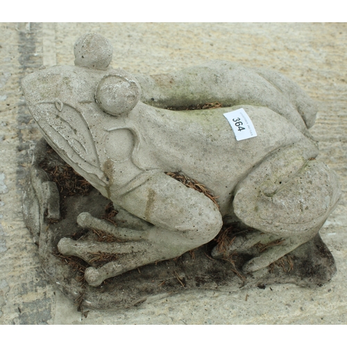 364 - A LARGE CONCRETE FROG  NO VAT