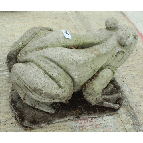364 - A LARGE CONCRETE FROG  NO VAT