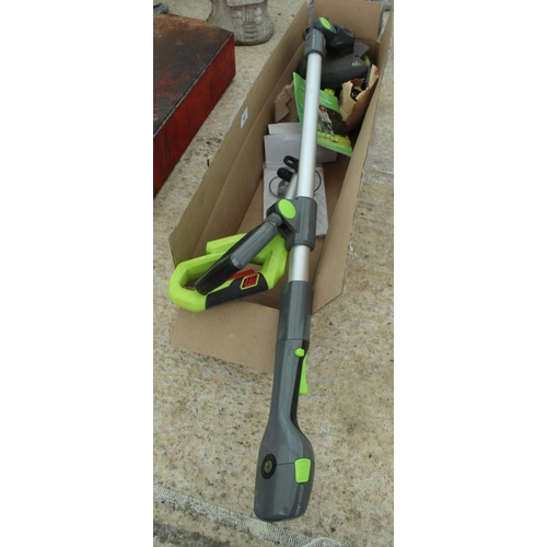 365 - A GARDEN CARE CORDLESS GRASS TRIMMER NO VAT