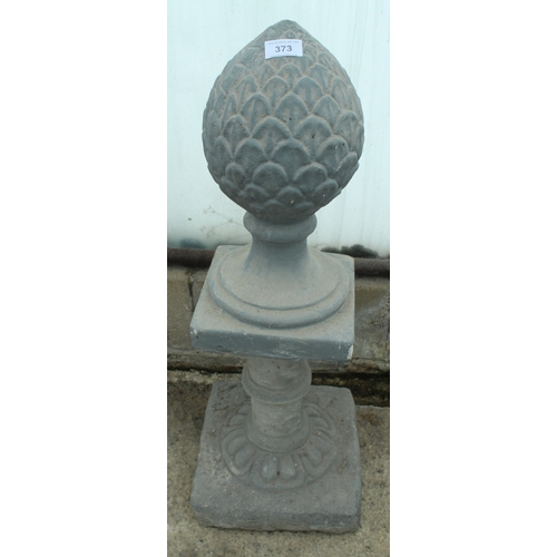 373 - A STAND AND BOLSTER TOP  NO VAT