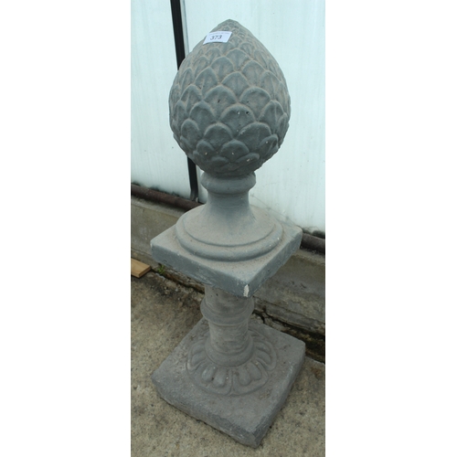 373 - A STAND AND BOLSTER TOP  NO VAT